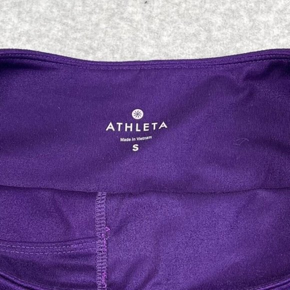 Athleta Womens Leggings Size Small Chaturanga Purple Gradient Ombré Activewear - Picture 7 of 9